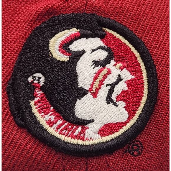 Florida State Seminoles Hat Cap Mens 6 3/4 Red Football New Era Concealer Flex - Picture 6 of 8